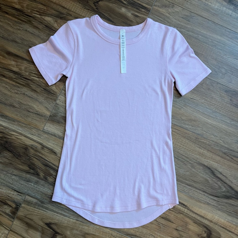 Lululemon Soft Pink Short Sleeve Tee